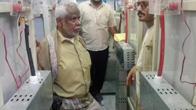 مدير عام ميفعة يدشن العمل بمنظومة الطاقة الشمسية في مستشفى عزان العام بدعم منظمة UNOPS