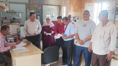 نائب رئيس جامعة لحج لشؤون الطلاب يدشن عملية التنسيق للقبول  للعام الجامعي2025/2026م