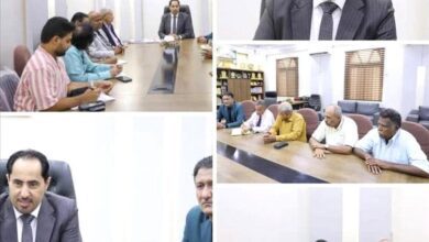وزير الشباب والرياضة يلتقي فرع اتحاد الطب الرياضي بعدن