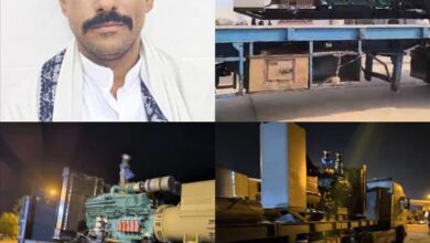 وصول مولد كهربائي إلى منفذ ميناء الوديعه البري  لرفع قدرة التيار الكهربائي بالمنفذ