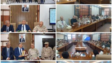 نائب المحافظ يطلع  وفد كلية الدفاع الوطني على مجمل الأوضاع الخدمية في العاصمة عدن