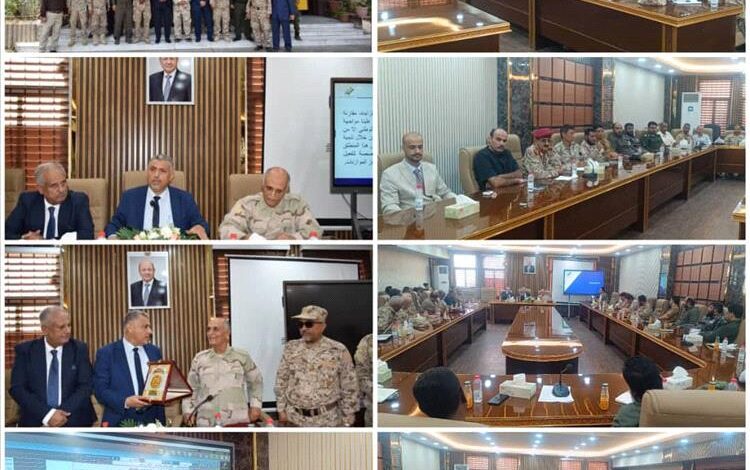 نائب المحافظ يطلع  وفد كلية الدفاع الوطني على مجمل الأوضاع الخدمية في العاصمة عدن