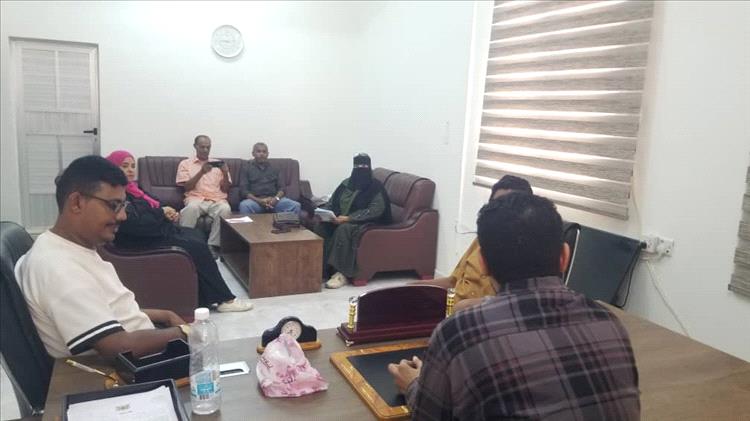 نائب المدير العام في اجتماعه مع النقابة العامة للتعليم الفني عدن: الأمور مبشرة بالخير