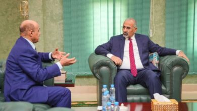 الزبيدي يناقش مع محافظ البنك المركزي إجراءات ضبط القطاع المالي واستكمال نقل البنوك إلى عدن