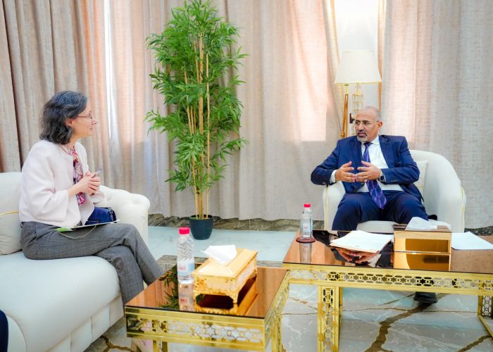 الزُبيدي يناقش مع السفيرة الفرنسية آليات تنسيق الجهود المشتركة لدعم الحكومة