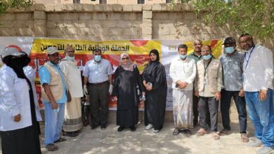 السباعي تدشن الحملة الوطنية الطارئة للتحصين ضد شلل الاطفال بمديرية القطن