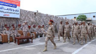 القاعدة الإدارية بعدن تدشن المرحلة الثانية من العام التدريبي والعملياتي والقتالي 2025م