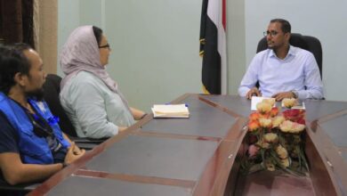 القديمي يؤكد لبعثة "أونمها" ضرورة فتح طريق حيس- الجراحي باعتباره أولوية إنسانية