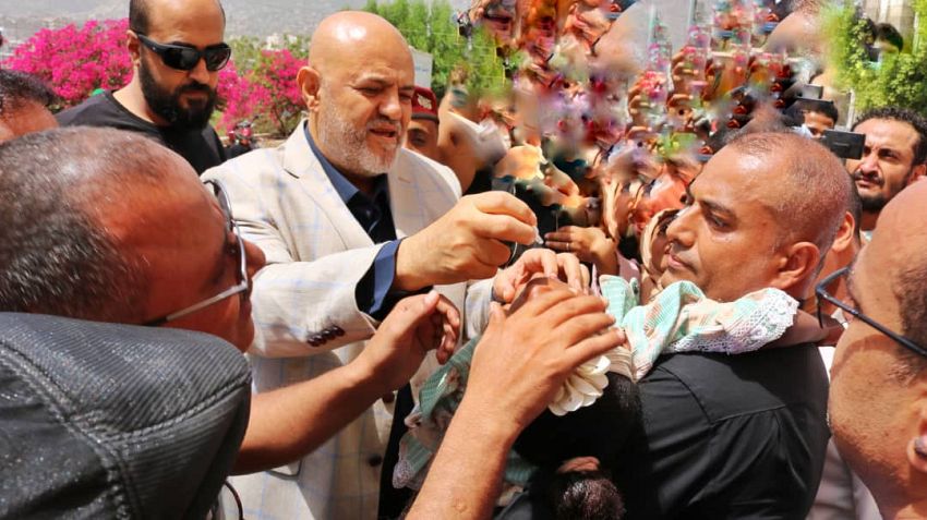 تدشين الحملة الوطنية للتحصين ضد شلل الأطفال بمحافظة تعز