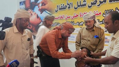 تدشين الحملة الوطنية للتحصين ضد شلل الأطفال في محافظة سقطرى