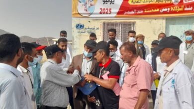 تعز.. تدشين حملة التحصين ضد شلل الأطفال في الوازعية وذو باب المندب وموزع