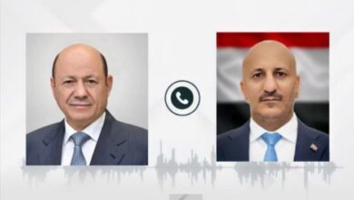 رئيس مجلس القيادة يهنئ طارق صالح بضبط شحنة أسلحة إيرانية ضخمة