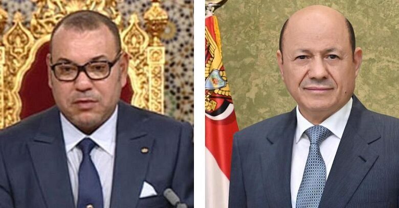 رئيس مجلس القيادة يهنئ ملك المغرب بمناسبة عيد العرش
