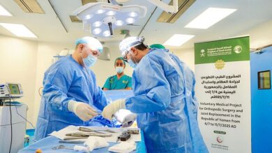 مركز الملك سلمان ينفذ حملة تطوعية ناجحة لجراحة العظام واستبدال المفاصل في عدن