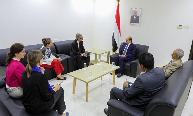 وزير الخارجية يلتقي رئيس بعثة الاتحاد الأوروبي