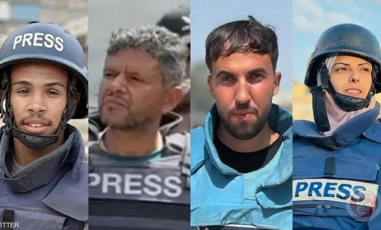 مدى يدين استشهاد 4 صحفيين في مستشفى ناصر بخانيونس