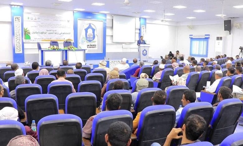 اخبار-حضرموت-|-بحضور-الوكيل-العامري-ورئيس-الجامعة-كلية-الزراعة-والأغذية-بجامعة-سيئون-تحتضن-تدشين-مهرجان-النخيل-والتمور-بالندوة-العلمية-“الاستدامة-في-زراعة-النخيل-–-الواقع-والمأمول”.