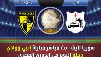 سوريا-لايف.-بث-مباشر-مباراة-إنبي-ووادي-دجلة-اليوم-في-الدوري-المصري