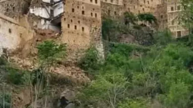 اخبار-اليمن-الان-|-حصون-بني-قاسم-في-خطر.-بالصور-انهيار-حصن-الشرقية-التاريخي-في-صعفان