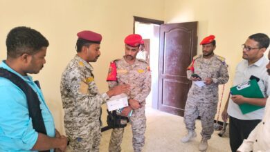 اخبار-حضرموت-|-شُعبة-الخدمات-الطبية-بقيادة-المنطقة-العسكرية-الثانية-تنفذ-تفتيشاً-صحي-لمعسكر-فرع-الشرطة-العسكرية-بالمكلا
