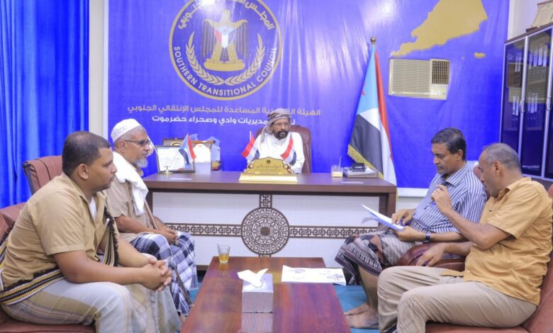 اخبار-حضرموت-|-انتقالي-وادي-حضرموت-يناقش-مع-مقدم-حافة-القطن-سبل-تعزيز-الدور-المجتمعي-والثقافي-للحافة