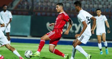 نهاية الشوط الأول.. الأهلى يتقدم على بتروجت 2 - 1 وديا بهدفى مرعى وشريف "صور"