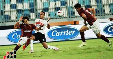 حذر ومحاولات فى الشوط الأول بين الزمالك وسيراميكا فى افتتاحية مثيرة بلا أهداف.. صور