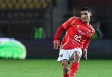 العش بديلا لأشرف دارى فى دفاع الأهلى أمام بيراميدز بعد 35 دقيقة