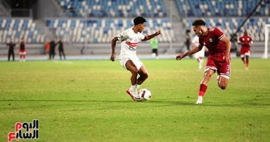 الزمالك يتقدم على مودرن سبورن بهدف بيزيرا فى الشوط الأول.. فيديو