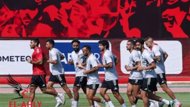 الأهلي يواصل تدريباته الجماعية استعدادًا لمواجهة المحلة