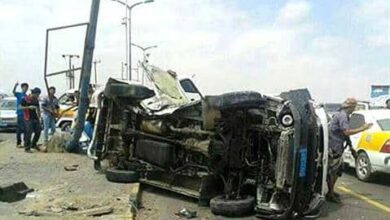 53 وفاة و417 إصابة في حوادث سير بالمناطق المحررة خلال يوليو