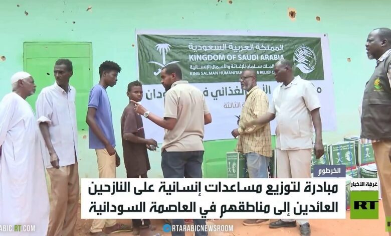توزيع مساعدات إنسانية في أم درمان
