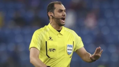 سجل محمد الهويش حكم مباراة النصر والأهلي