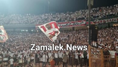 رسالة هامة وهتافات قوية من جماهير الزمالك في مباراة المقاولون العرب