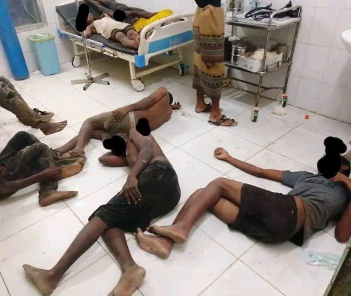 أبين.. انتشال 56 جثة وإنقاذ 14 مهاجرًا قبالة شقرة إثر غرق قارب يقل 200 مهاجر