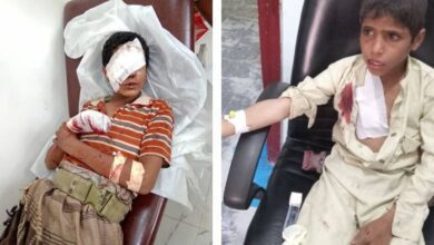 إصابة طفلين بانفجار قذيفة حوثية في المتون بالجوف
