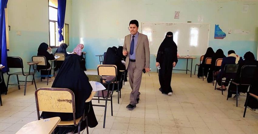 اجراء اختبارات المفاضلة في المعهد العالي للعلوم الصحية بمأرب