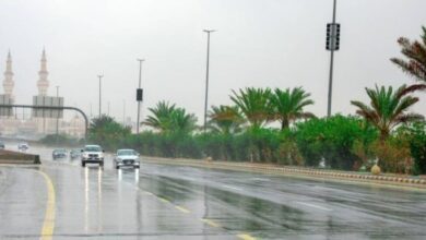أمطار خفيفة ورياح نشطة على نجران وتبوك