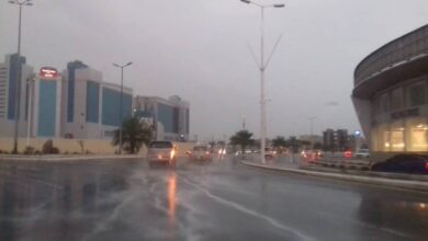 أمطار غزيرة ورياح وتدن في الرؤية على جازان حتى الـ 9 مساءً