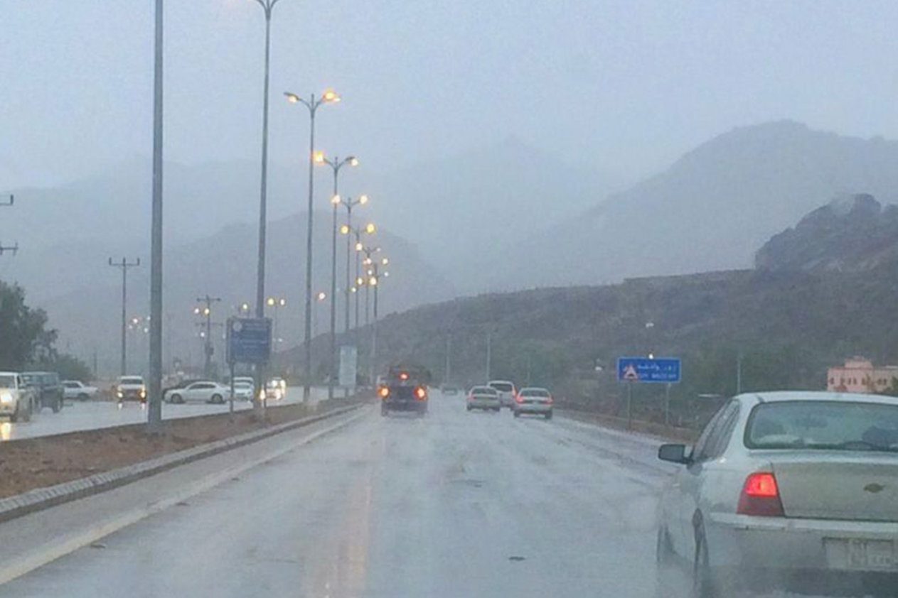 أمطار متوسطة على نجران - الوئام