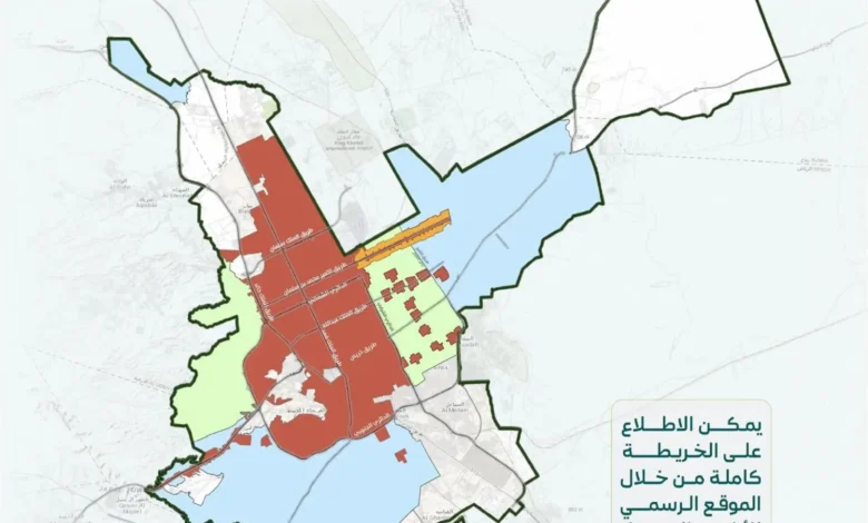 "البلديات والإسكان" تعلن الخرائط الخاضعة لرسوم الأراضي البيضاء بالرياض