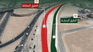 بدء تفعيل تحويلة مرورية على الدائري الغربي