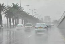 حتى الـ8 مساءً.. أمطار غزيرة على المهد ووادي الفرع