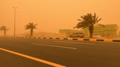 موجة حارة ورياح نشطة على المنطقة الشرقية