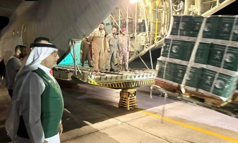 وصول الطائرة الإغاثية السعودية الـ60 لإغاثة الشعب الفلسطيني في غزة