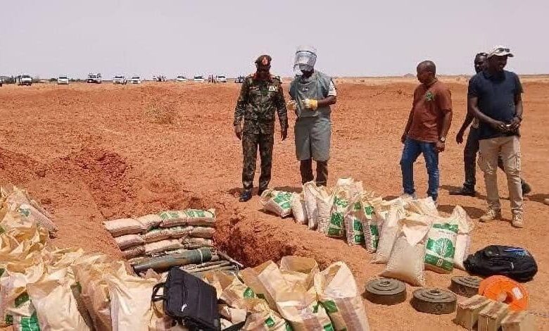 السلطات تُبيد آلاف القذائف والألغام في قاعدة عسكرية بـ «الخرطوم»