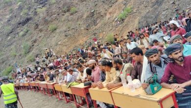 إفتتاح مشروع طريق رهوة الفلاح حُمه بمديرية سرار يافع