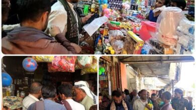 استمرار الحملات الرقابية وضبط التجار المخالفين في طور الباحة بلحج