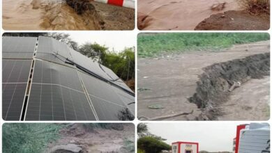 الجعفري يعلن مديرية طور الباحة منطقة منكوبة لما خلفته السيول الجارفة من أضرار كبيرة ويناشد الجهات المعنية للتدخل العاجل