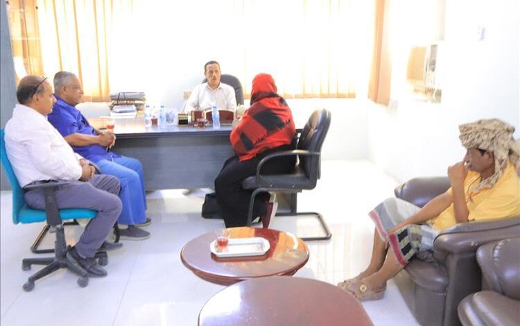 الدكتور العمودي يلتقي بمشرفة وزارة الصحة واليونيسيف الدكتورة هويدا ياسين